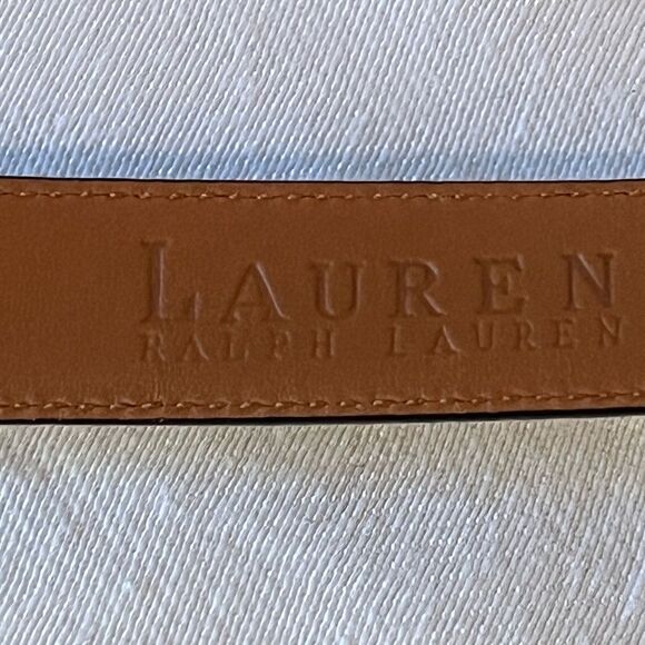 Ralph Lauren skinny black leather belt, size M, 36” excellent preowned condition - Picture 4 of 10